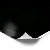 Eine empfindliche weiße Blume blüht Poster (Ecke)