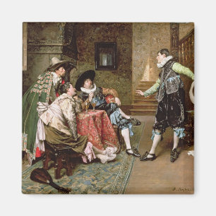 Eine engagierende Geschichte, 1894 (Öl auf Platte Magnet