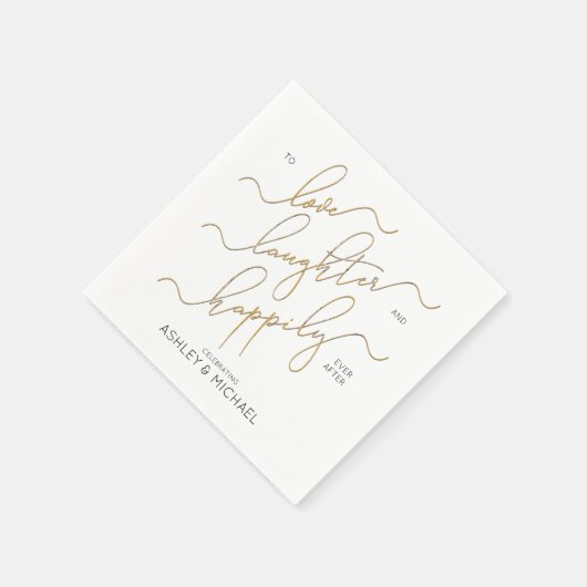 Eine engagierte Partei glücklicherweise immer nach Serviette (Ecke)