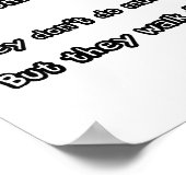 Eine Ente ist wie eine Ente Poster (Ecke)