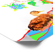 Eine Ente und ein Baum Poster (Ecke)