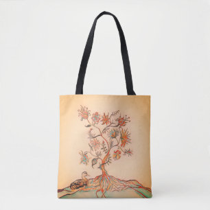 Eine Ente und ein Baum Tasche