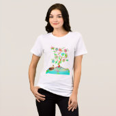 Eine Ente und ein Baum Tri-Blend Shirt (Vorderseite voll)