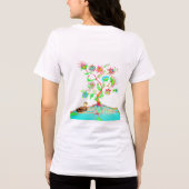 Eine Ente und ein Baum Tri-Blend Shirt (Rückseite)