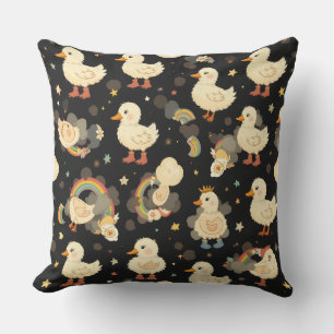 Eine Ente voller Lachen Kissen