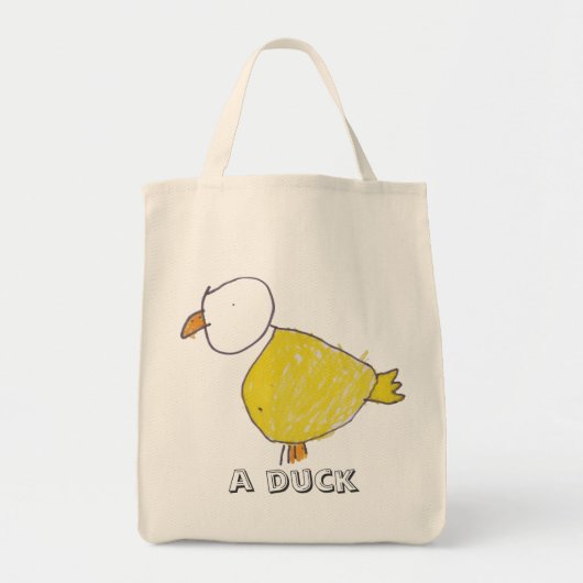 Eine Enten-Bio Lebensmittelgeschäft-Tasche Tragetasche (Vorne)