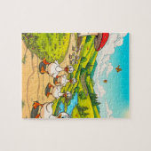 Eine Entenfamilie Puzzle (Horizontal)