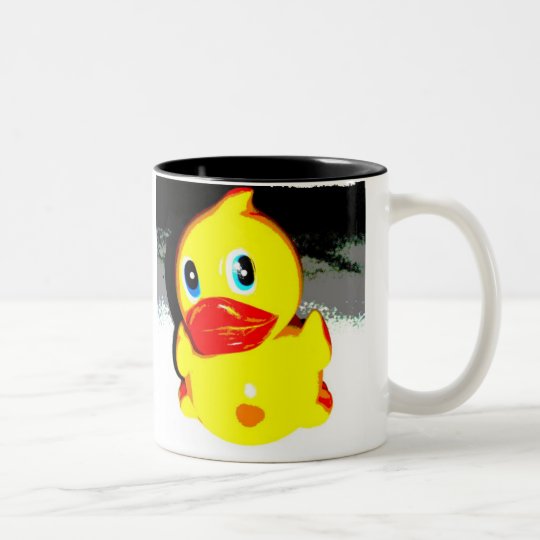 eine ententasse zweifarbige tasse