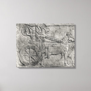 Eine Entlastung, welche die Assyrian Armee im Leinwanddruck
