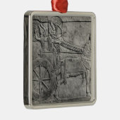 Eine Entlastung, welche die Assyrian Armee im Ornament Aus Metall (Rechts)