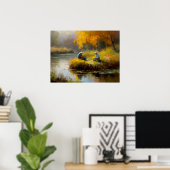 Eine entspannende Diskussion Poster (Heimbüro)