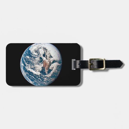 Eine Erde, die aus der Apollo 10 Raumsonde stammt. Gepäckanhänger (Vorderseite horizontal)