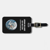 Eine Erde, die aus der Apollo 10 Raumsonde stammt. Gepäckanhänger (Vorderseite horizontal)