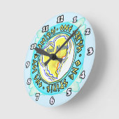 Eine Erde Runde Wanduhr (Winkel)