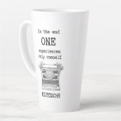 Eine ERFAHRUNG nur sich selbst Zitat von Nietzsche Milchtasse (Linke Ecke)