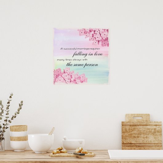 Eine erfolgreiche Ehe Poster (Küche)