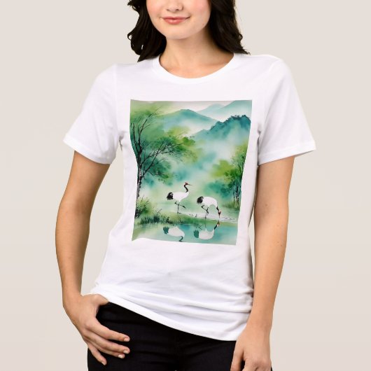 Eine erfrischende Melodie 017 Tri-Blend Shirt (Vorderseite)