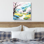 Eine erfrischende Melodie 022 Leinwanddruck (Insitu (Schlafzimmer))