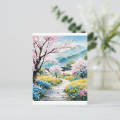 Eine erfrischende Melodie 022 Postkarte (Stehend Vorderseite)