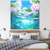 Eine erfrischende Melodie 034 Leinwanddruck (Insitu (Schlafzimmer))