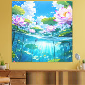 Eine erfrischende Melodie 034 Leinwanddruck (Insitu (Wohnzimmer))