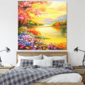 Eine erfrischende Melodie 035 Leinwanddruck (Insitu (Schlafzimmer))