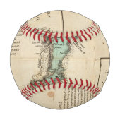 Eine Erhebung über den Champlain-See Baseball (Rückseite)
