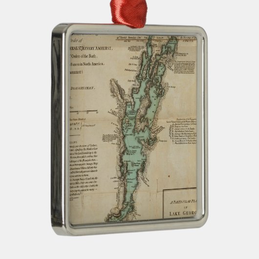 Eine Erhebung über den Champlain-See Ornament Aus Metall (Rechts)