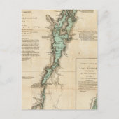 Eine Erhebung über den Champlain-See Postkarte (Vorderseite)