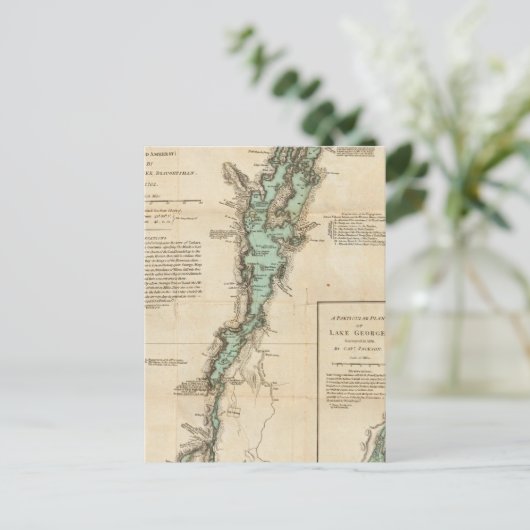 Eine Erhebung über den Champlain-See Postkarte (Stehend Vorderseite)