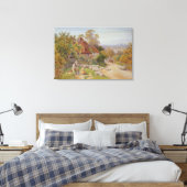 Eine Erholung am Weg Leinwanddruck (Insitu (Schlafzimmer))