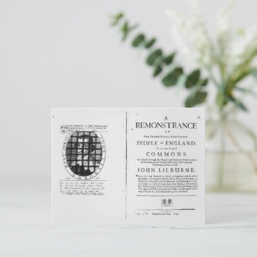 Eine Erinnerung an die Levelers Postkarte (Stehend Vorderseite)