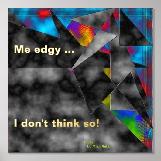 "Eine Erklärung abgeben" Fotomontage Kunst Foliendrucke (Vorderseite)