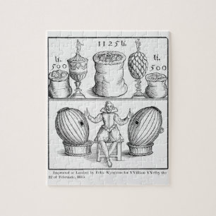 Eine Erklärung, die das Datum des folgenden Puzzle