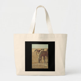 EINE EROBERTE PALOMINO WILD HORSE JUMBO TASCHE