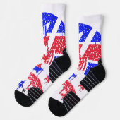 Eine erschütternde Hommage an Vintage Visionen mit Socken (Links)