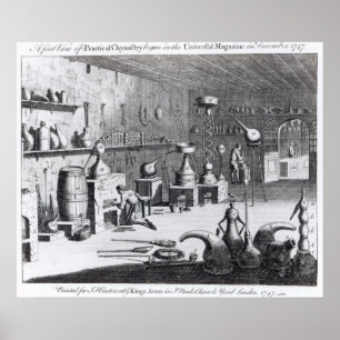 Eine erste Ansicht der praktischen Chemie Poster