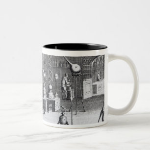 Eine erste Ansicht der praktischen Chemie Zweifarbige Tasse