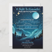 Eine erste Nacht Sweet 16 Einladung (Vorderseite)