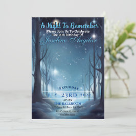 Eine erste Nacht Sweet 16 Einladung