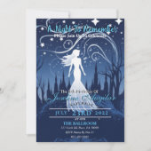 Eine erste Nacht Sweet 16 Einladung (Vorderseite)