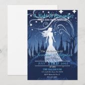 Eine erste Nacht Sweet 16 Einladung (Vorne/Hinten)