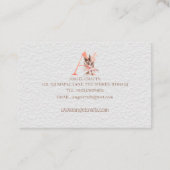 Eine erste - zweiseitige Visitenkarte (Rückseite)