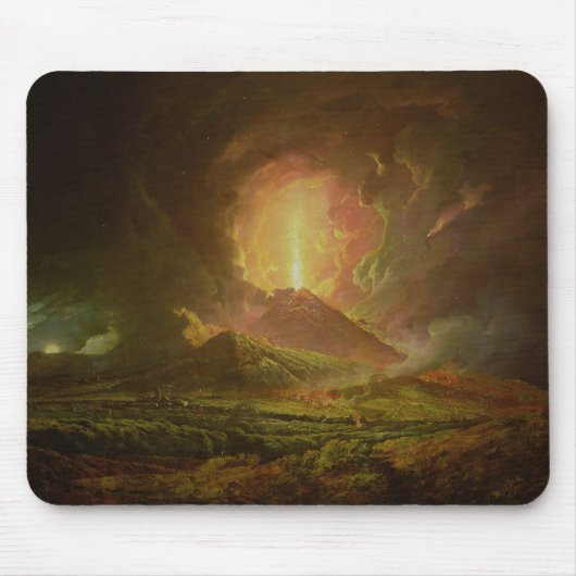 Eine Eruption von Vesuv, gesehen von Portici Mousepad (Vorne)