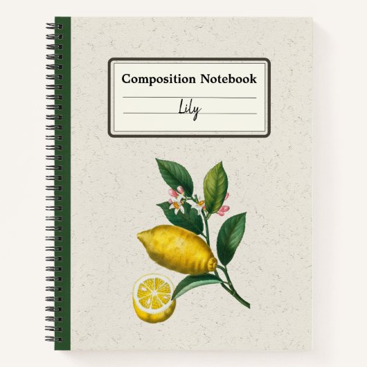 Eine erweiterte Version von Lemon Personalisiert C Notizblock (Vorderseite)