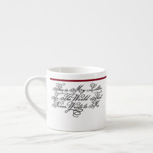Eine Espresso-Tasse - Zitat von Emily Dickinson Espressotasse