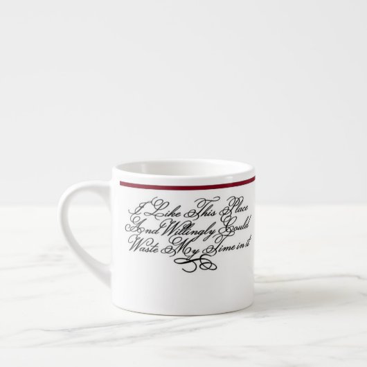 Eine Espressotasse - Ein Zitat von Shakespeare (Links)