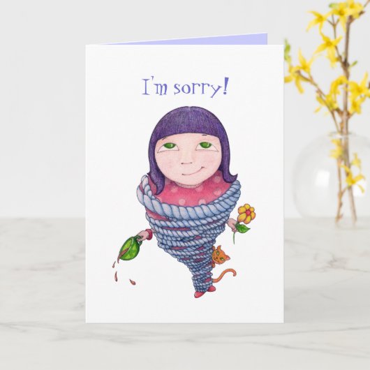 Eine etwas eingetippte Karte (Gelbe Blume)