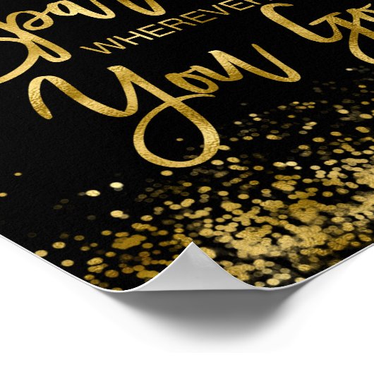 Eine etwas sparkle Motivierend Meldung verlassen Poster (Ecke)