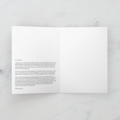 Eine Eule brachte uns Stille Karte (Innenseite)